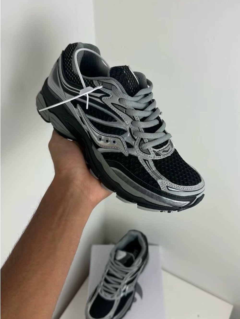 Saucony Black and Gray Men’s Running Sneakers